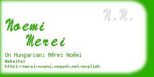 noemi merei business card